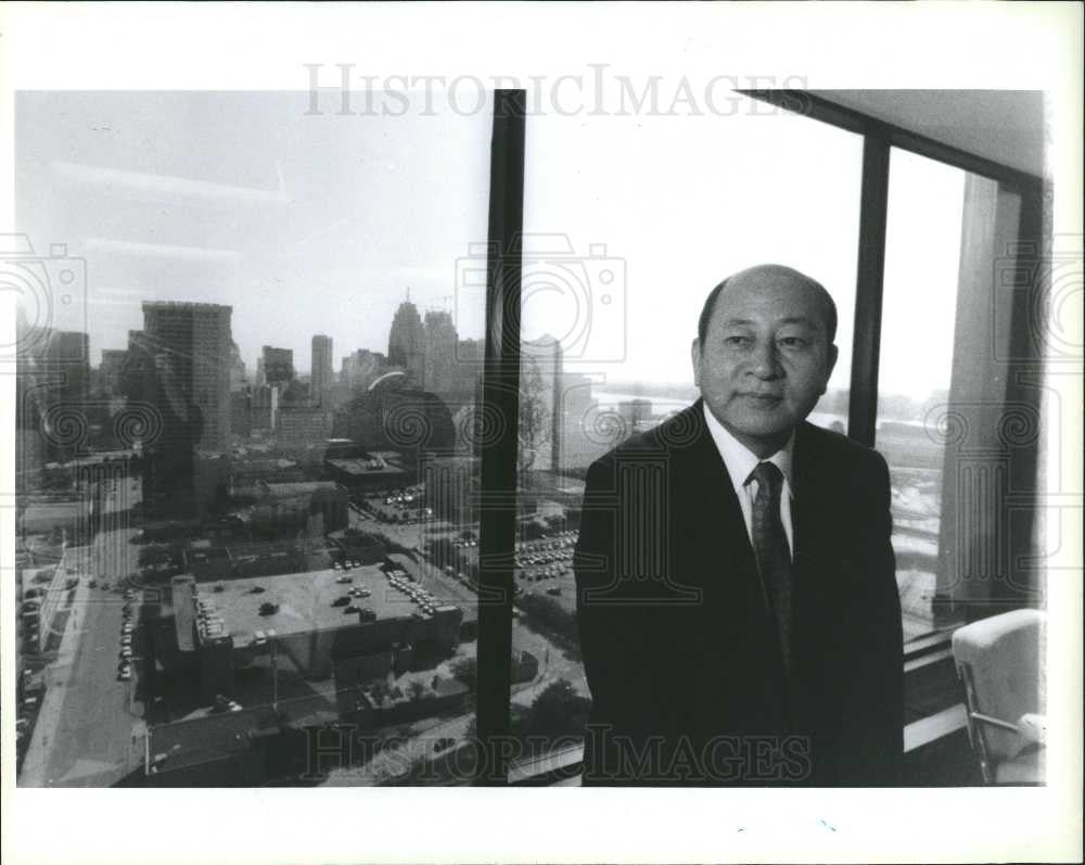 1991 Press Photo Tateyuki Eguchi Japanese Externa Trade - Historic Images