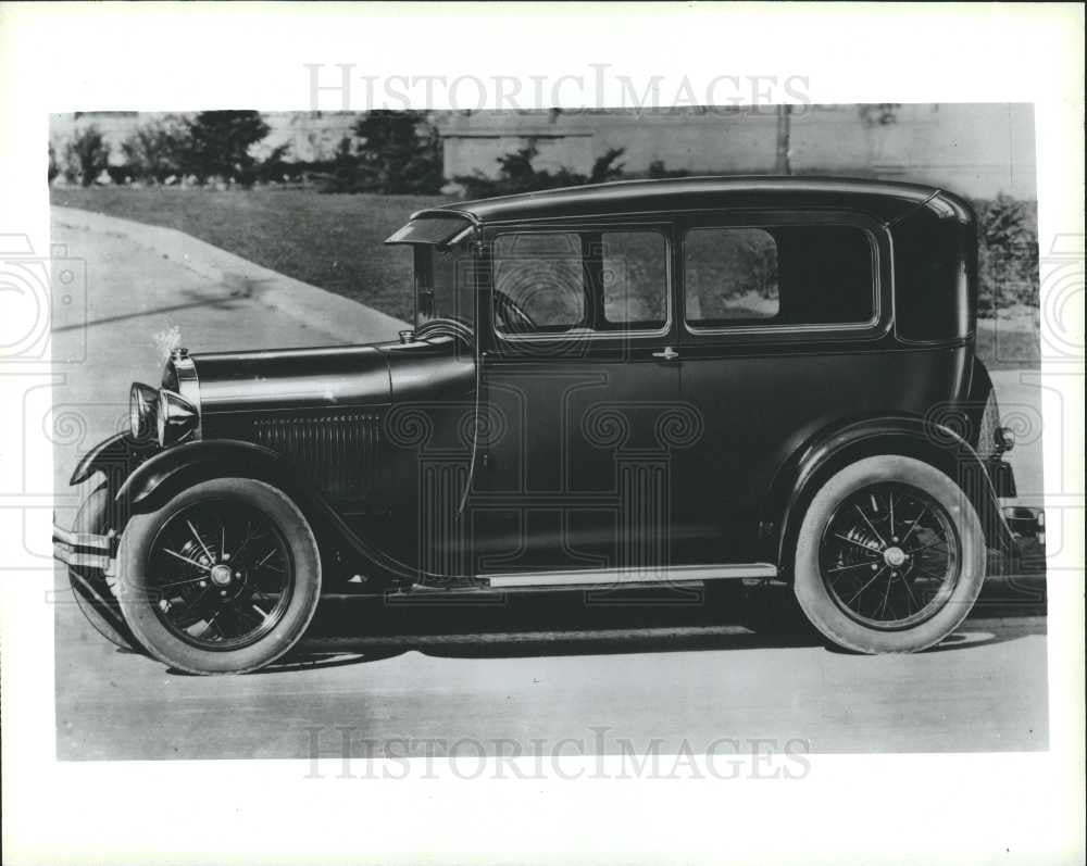 1990 Press Photo Stephen Clark&#39;s 1928 Model A Ford - Historic Images