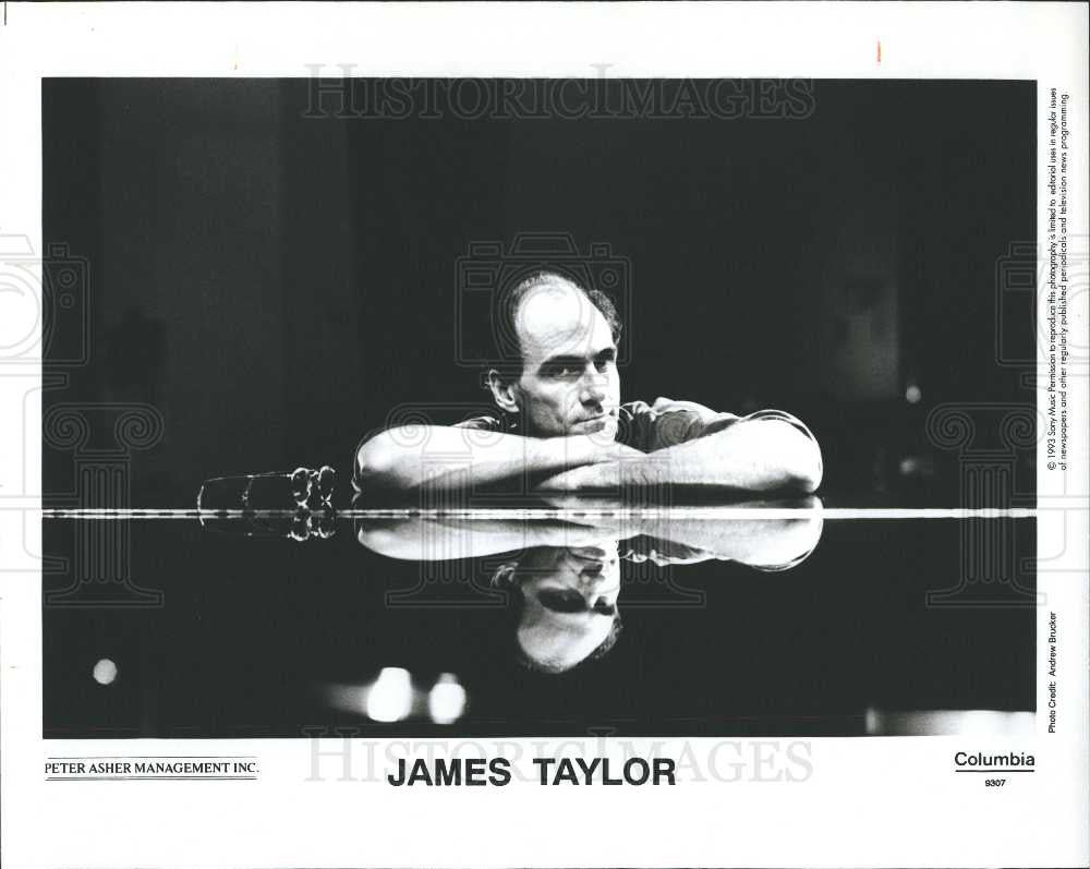 1993 Press Photo James Taylor American Singer - Historic Images