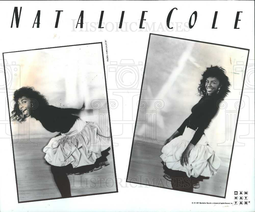 1989 Press Photo Natalie Cole Singer - Historic Images