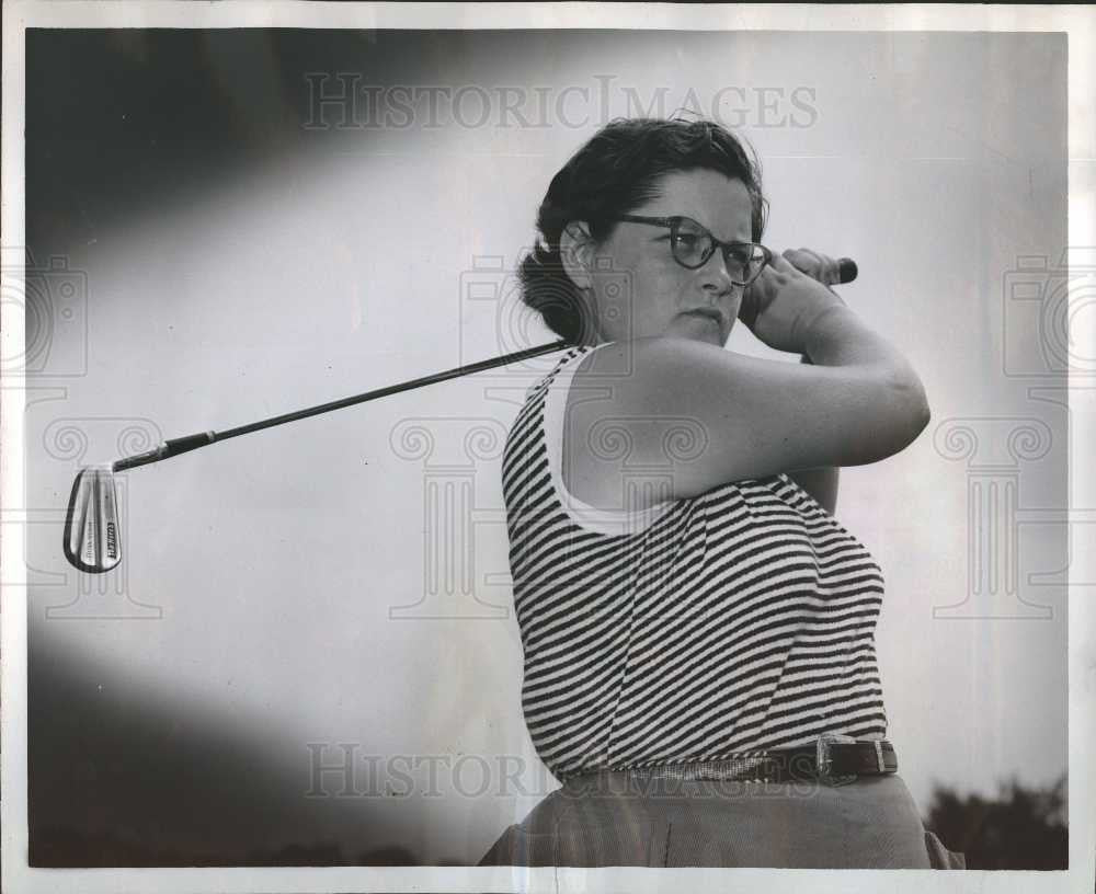1952 Press Photo VONNIE CLOBY GOLFER - Historic Images