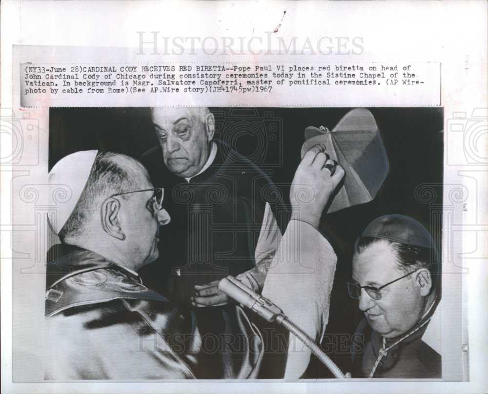 Press Photo Pope Paul VI priest - Historic Images
