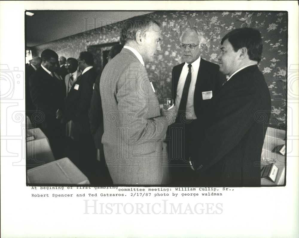 1988 Press Photo William Cullip, Sr. Robert Spencer - Historic Images