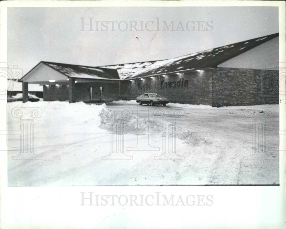 1985 Press Photo Kewadin Casino new Las Vegas snow - Historic Images