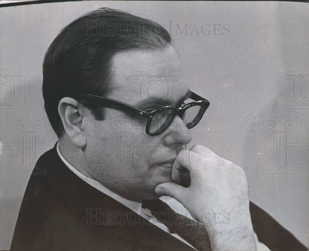 1967 Press Photo Leon Cohan Detroit Michigan Lawyer - Historic Images