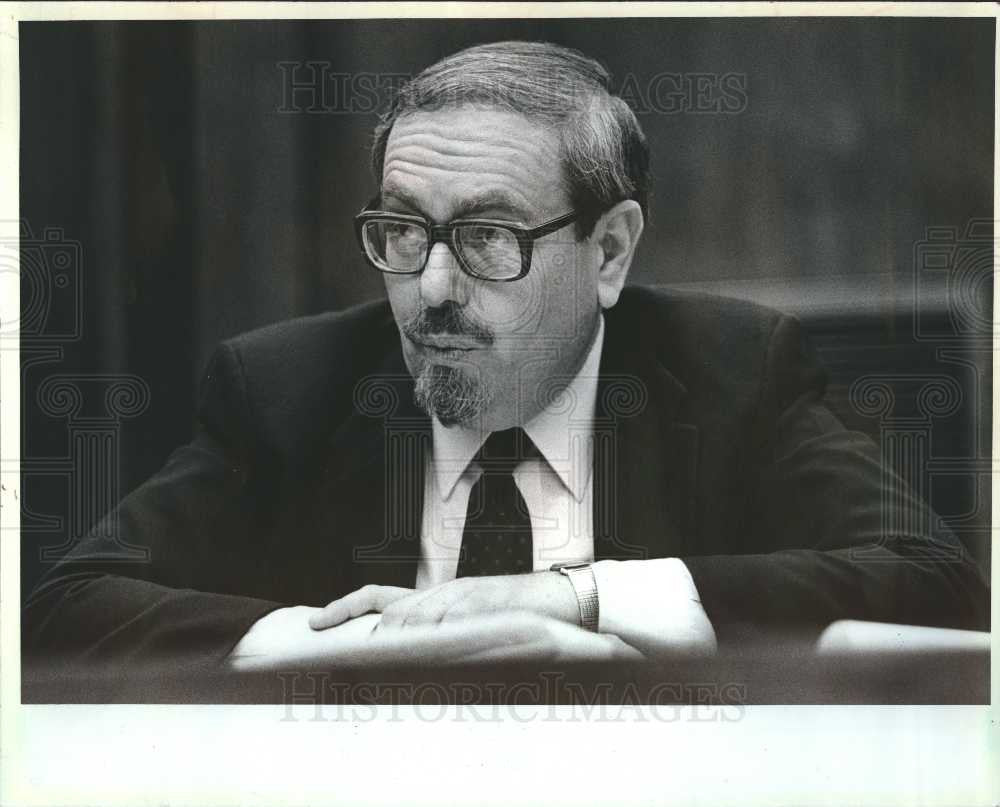 1985 Press Photo Leon Cohan Jewish Community Council - Historic Images