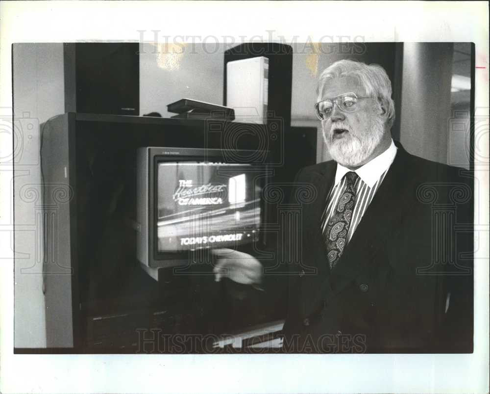 1991 Press Photo Sean Fitzpatrick - Adman Bush - Historic Images
