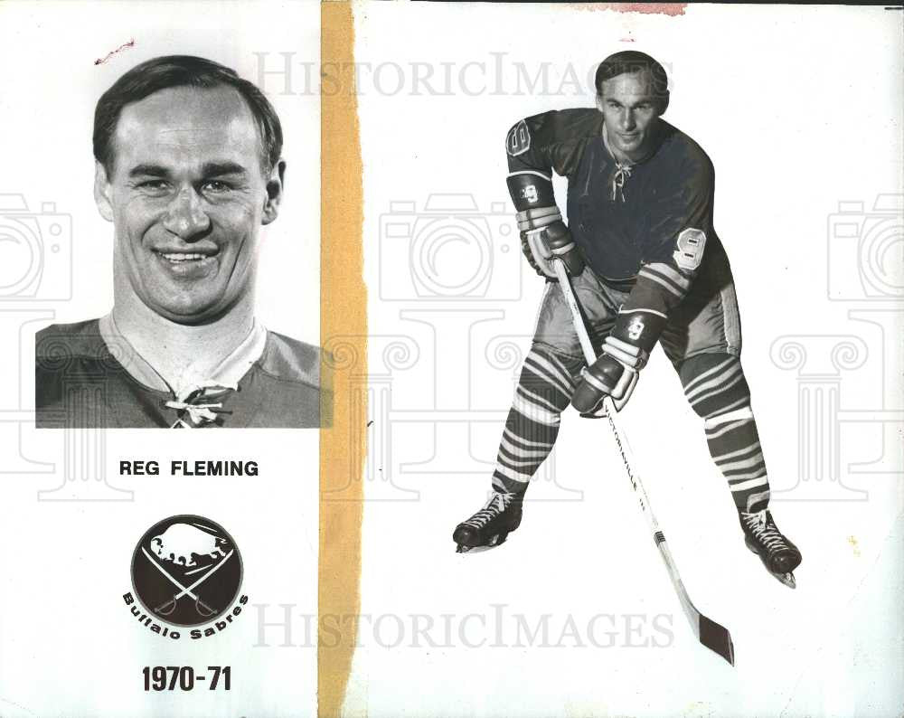Press Photo Reg Fleming hockey player - Historic Images