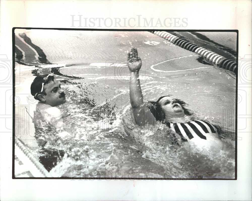 1988 Press Photo Susan Edwards U.S. Paralympics athlete - Historic Images