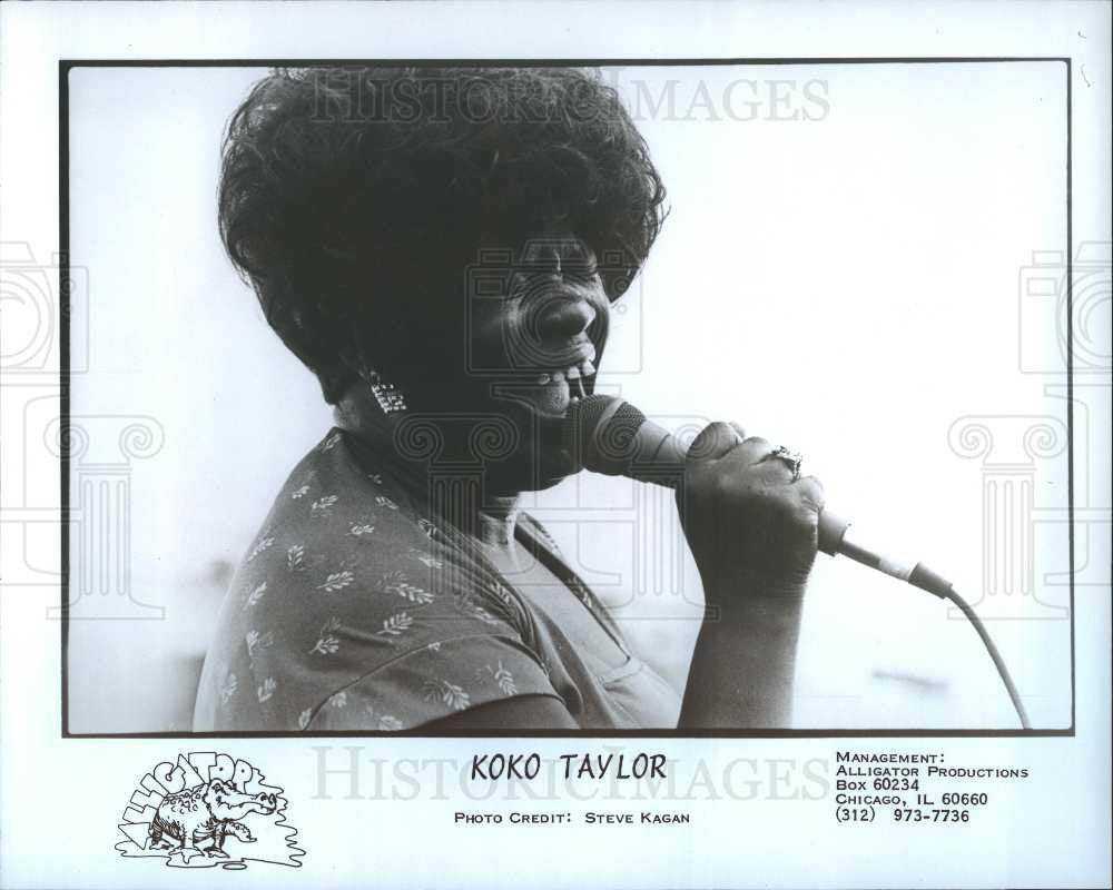 1985 Press Photo Koko Taylor American Blues Musician - Historic Images