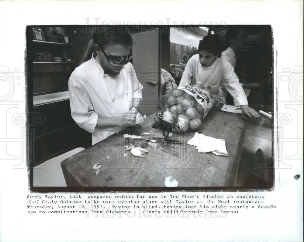 1993 Press Photo Sonny Taylor Craig Ostrowe Too Chez - Historic Images