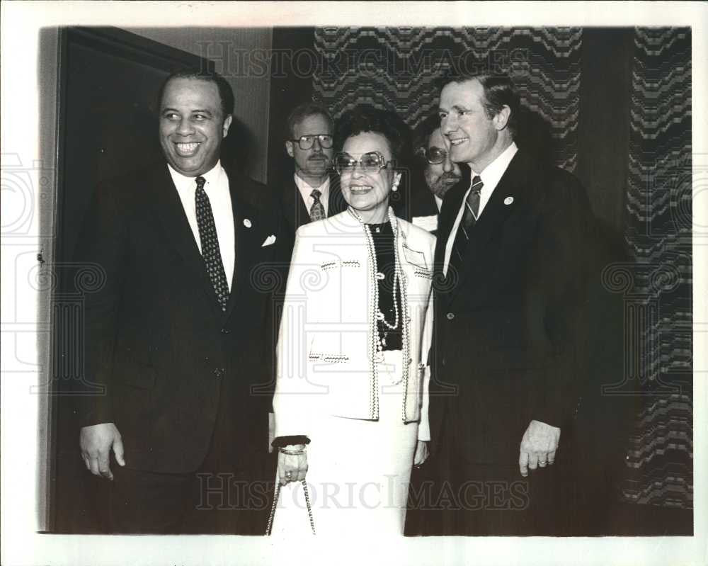 1987 Press Photo New Detroit President S. Martin Taylor - Historic Images