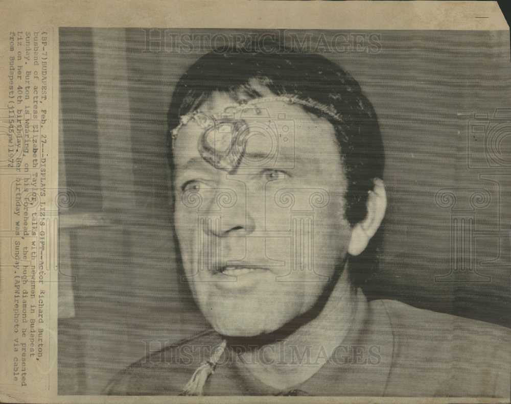 1972 Press Photo Burton Welsh Actor - Historic Images