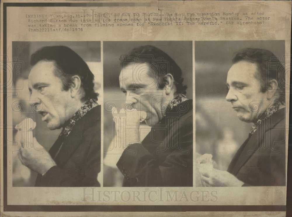 1976 Press Photo Actor Richard Burton - Historic Images