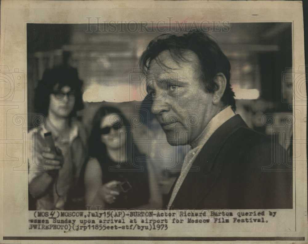 1973 Press Photo Richard Burton Moscow Film Festival - Historic Images