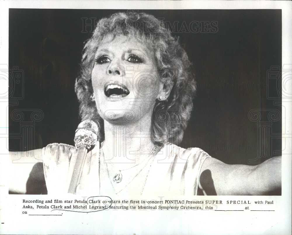 1978 Press Photo Petula Clark, singer, actress - Historic Images