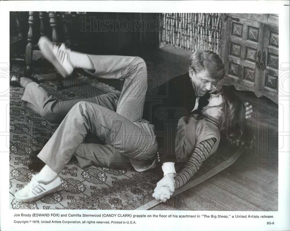 Press Photo Edward Fox, Candy Clark, actors - Historic Images