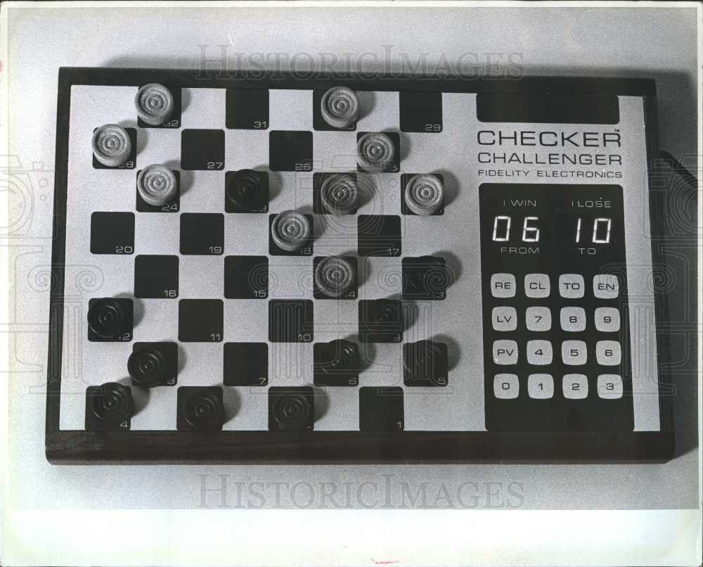 1978 Press Photo checker challenger electronic game - Historic Images