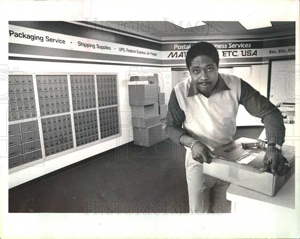 1985 Press Photo Dexter Bussey Detroit Lions - Historic Images