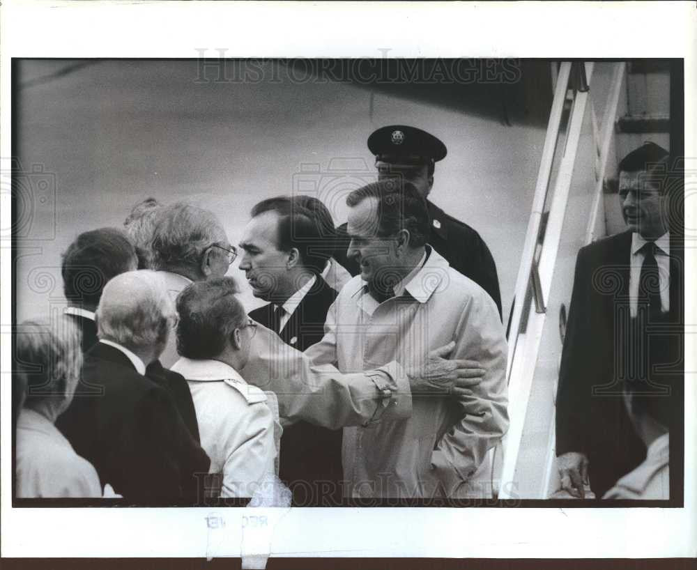 1990 Press Photo George H. W. Bush 41st President - Historic Images