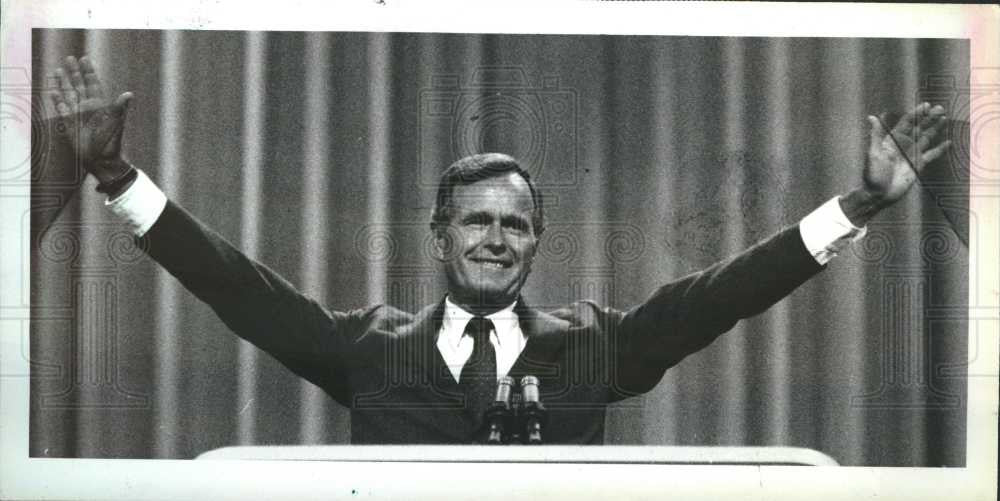 1986 Press Photo Bush - Historic Images