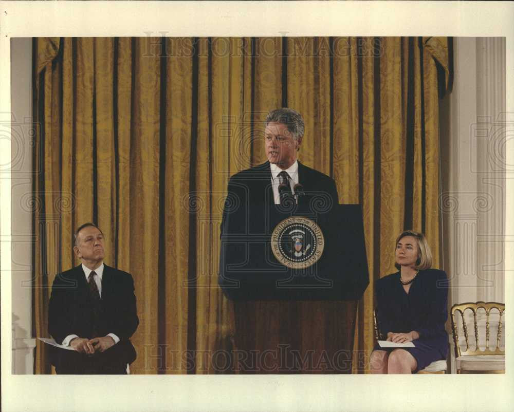 1994 Press Photo President Bill Clinton - Historic Images