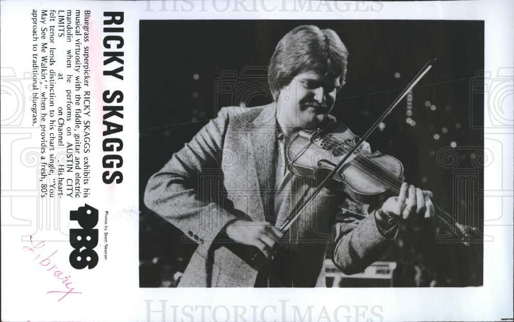 1982 Press Photo ricky skaggs country musician producer - Historic Images