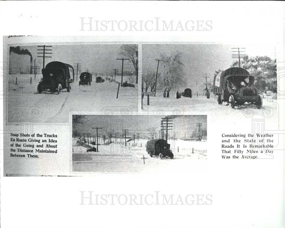 1982 Press Photo trucking industry snow - Historic Images