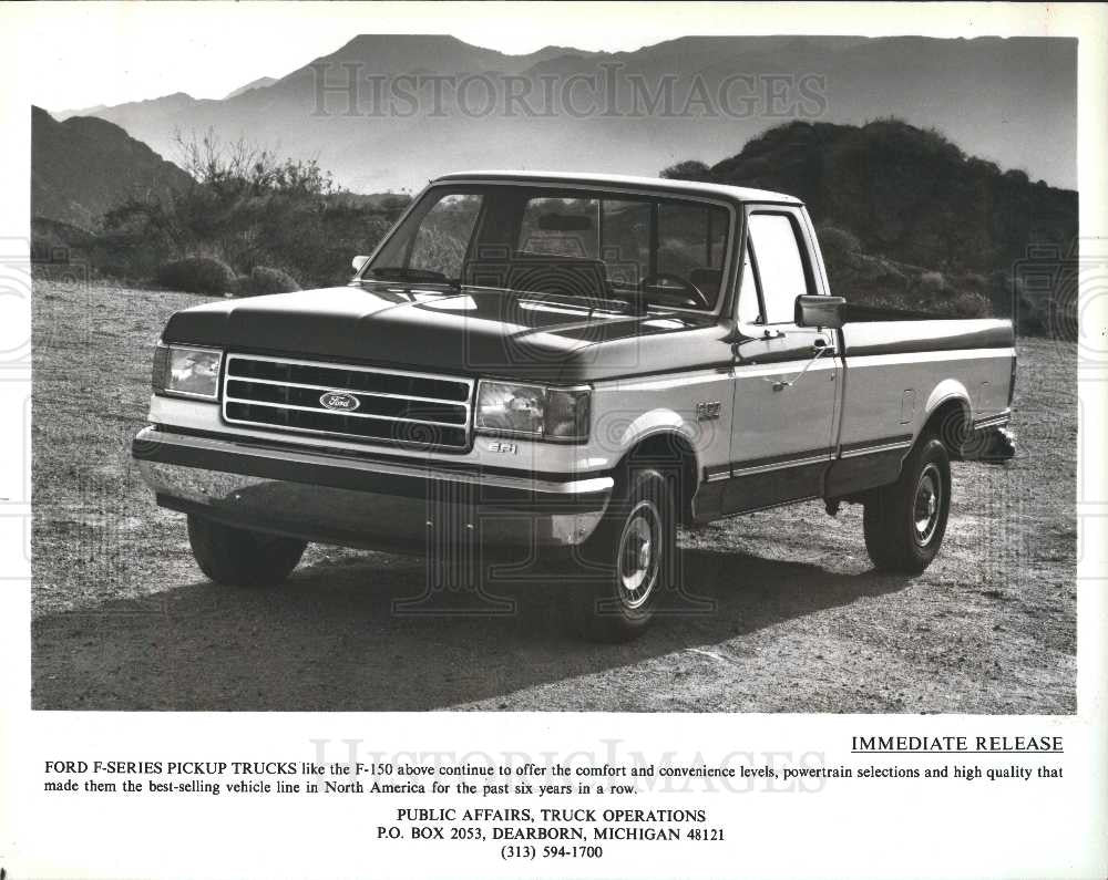 1989 Press Photo Ford pickup trucks f-series F-150 - Historic Images