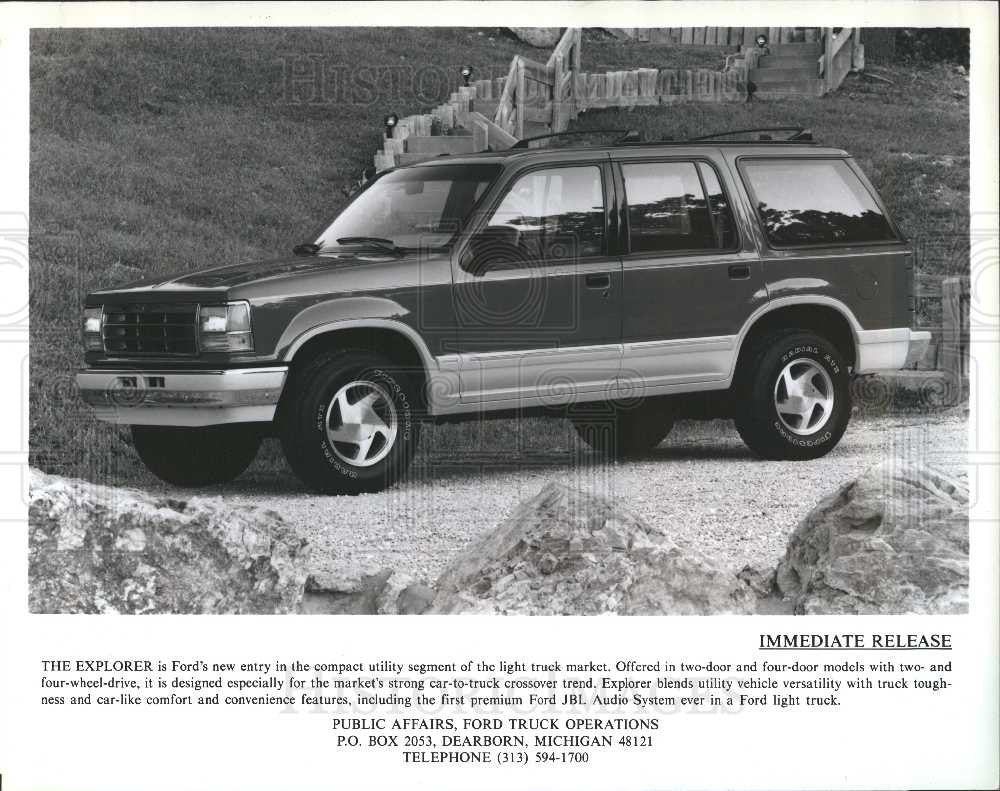 1990 Press Photo ford explorer truck - Historic Images