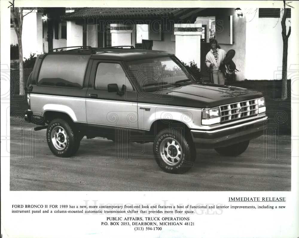 1989 Press Photo Ford Bronco II 1989 - Historic Images