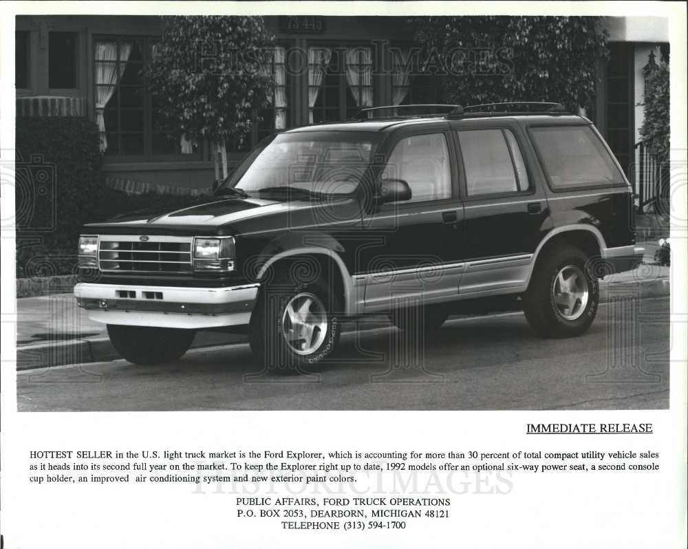 1992 Press Photo ford explorer - Historic Images