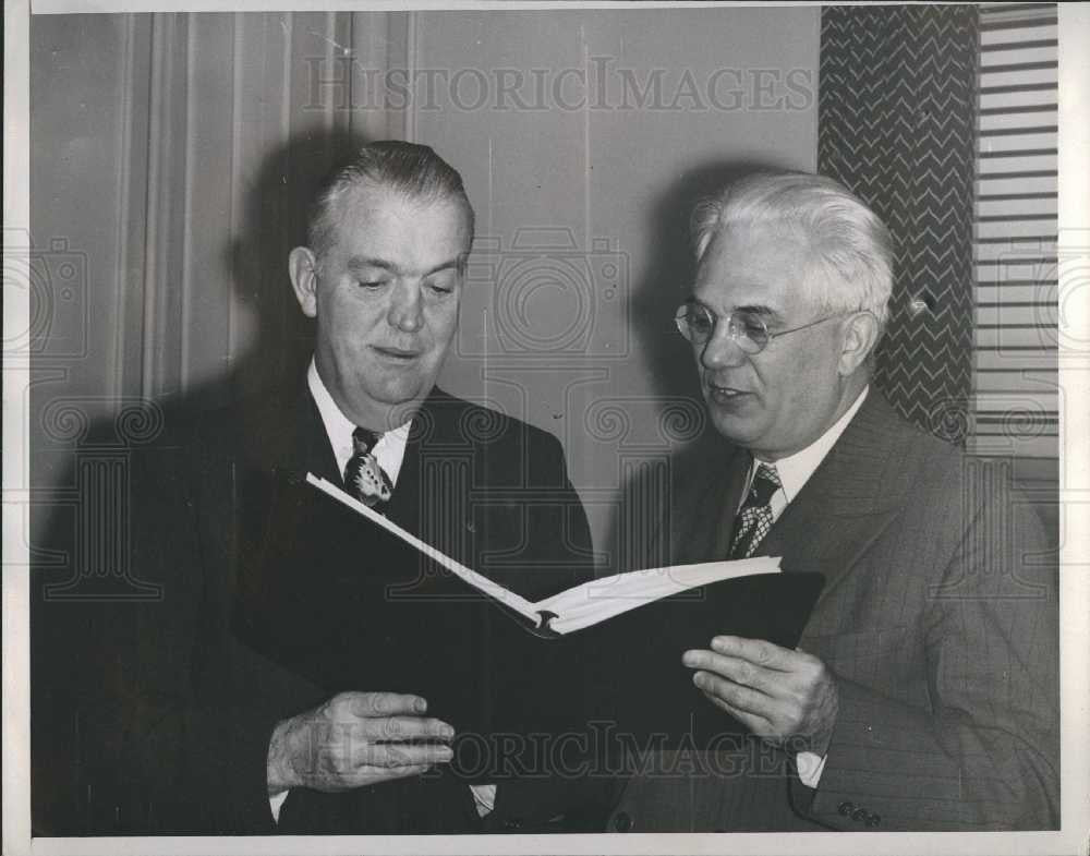 1944 Press Photo Gov. Kelly Senator Homer Ferguson - Historic Images