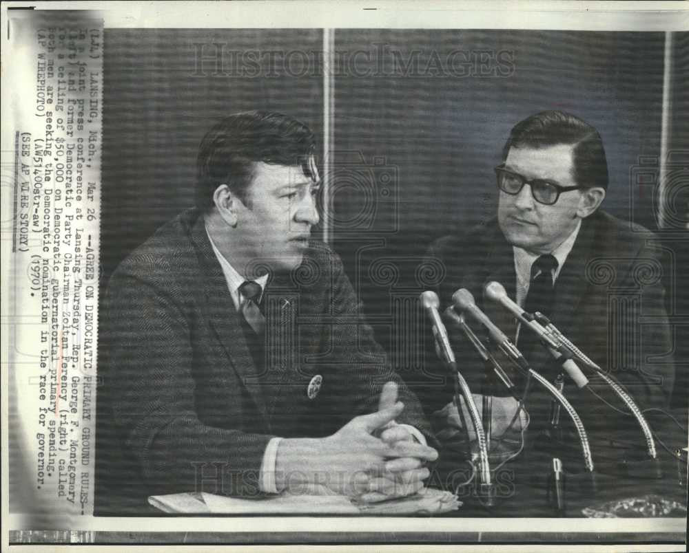 1970 Press Photo Zolton Ferency American lawyer - Historic Images