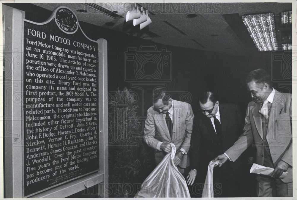 1978 Press Photo Ford Motor Co. 75th Anniversary - Historic Images
