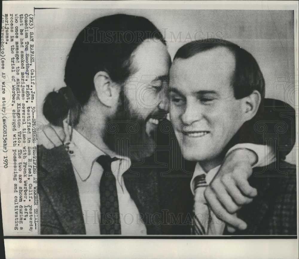1970 Press Photo Tom Smothers - American Comedian - Historic Images