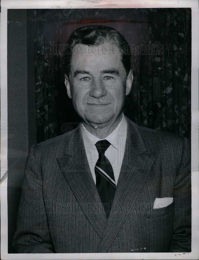 1959 Press Photo Lowell Thomas Writer Broadcaster - Historic Images