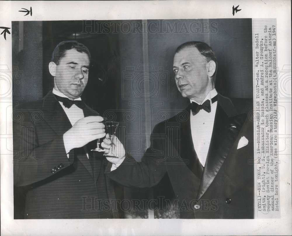 1947 Press Photo Walter Bedell Smith Andre A. Gromyko - Historic Images