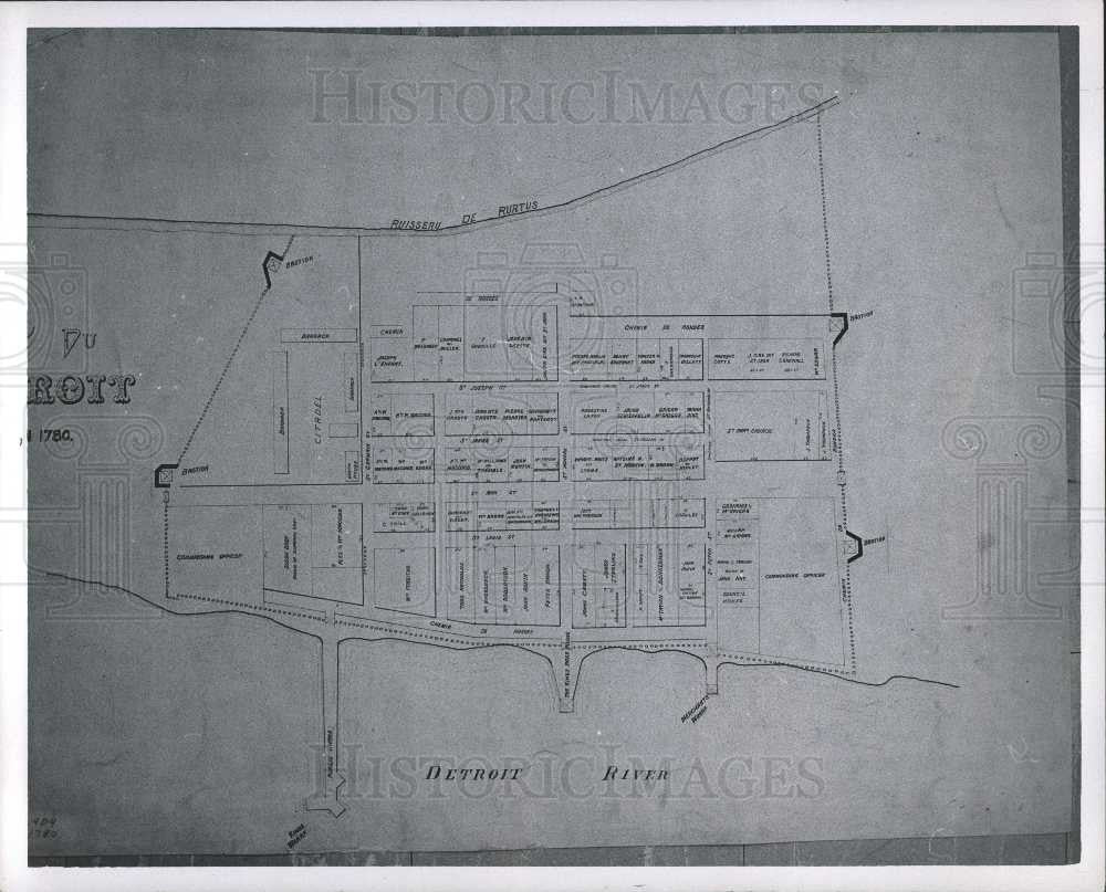 1963 Press Photo Fort Ponchartrain Detroit Maps - Historic Images
