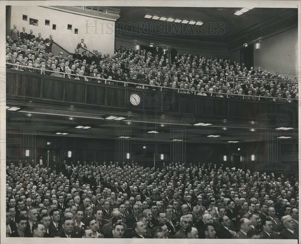 1947 Press Photo Foremans Meeting - Historic Images