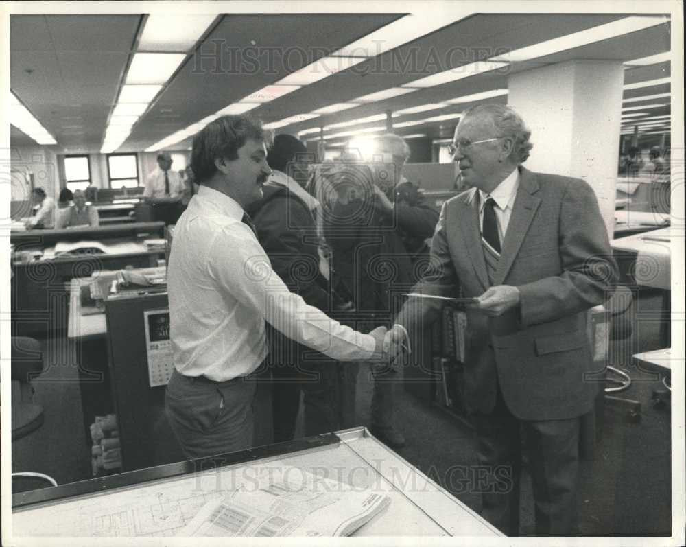 1984 Press Photo roger chairman general-motors corpn - Historic Images
