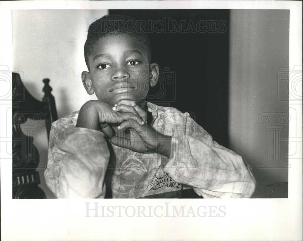 1990 Press Photo Robert Smith Herman Elementary School - Historic Images