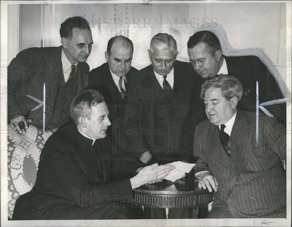 1941 Press Photo MEDIATION COMMITTEE, - Historic Images