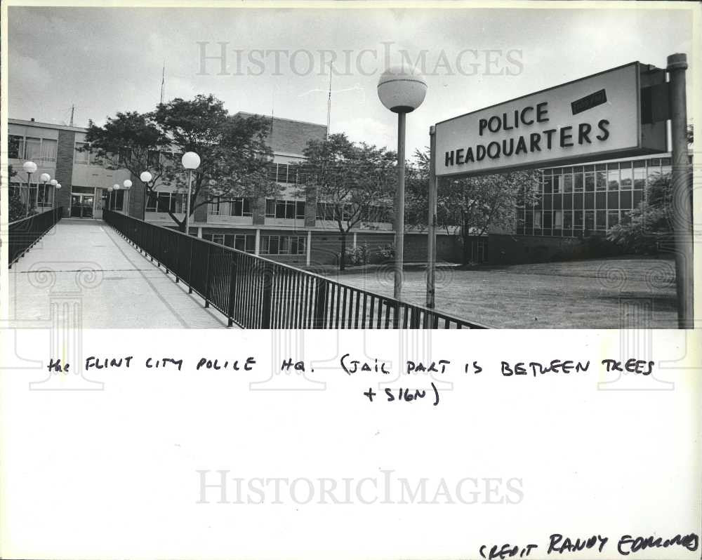 1984 Press Photo flint police station jail closed - Historic Images