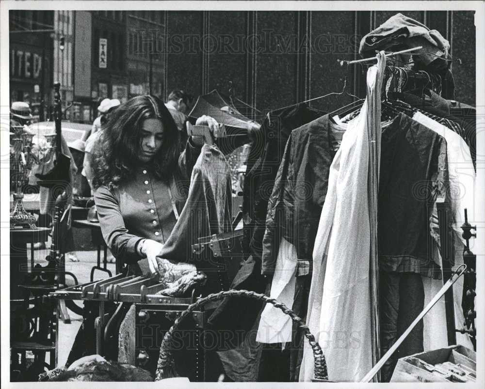 1973 Press Photo Flea Market, 02/14/1973 - Historic Images