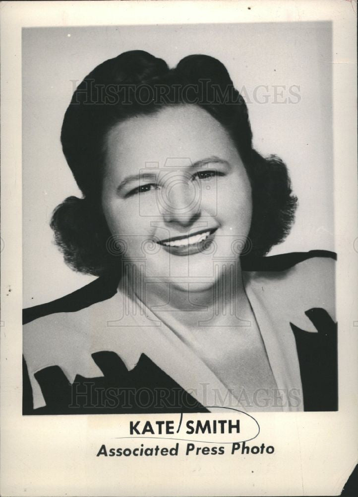 1949 Press Photo Kate Smith  singer radio Irving Berlin - Historic Images