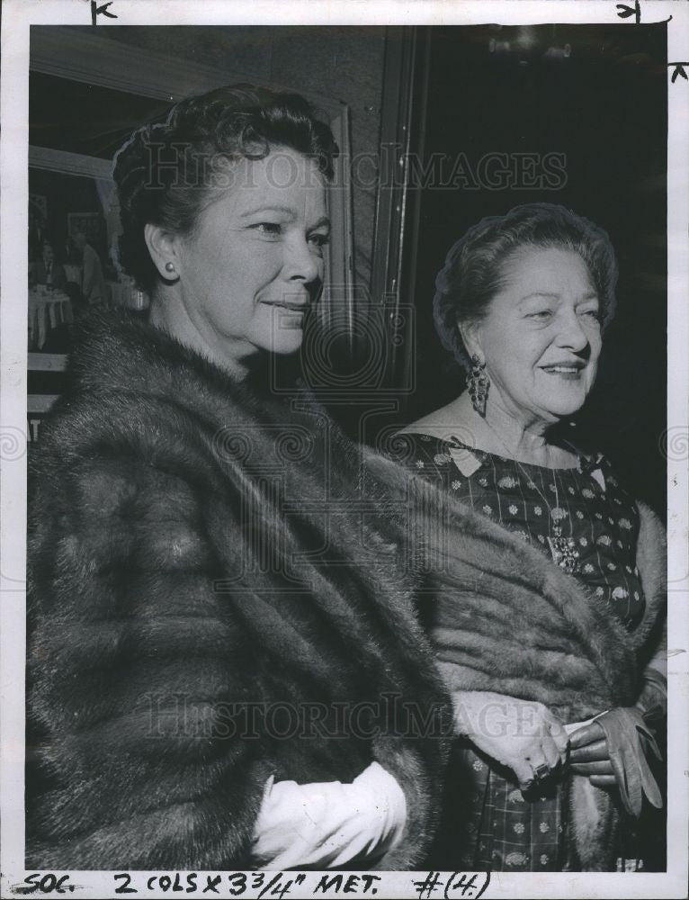 1957 Press Photo Mrs. Philip king -Mrs. Mrs. George M. - Historic Images