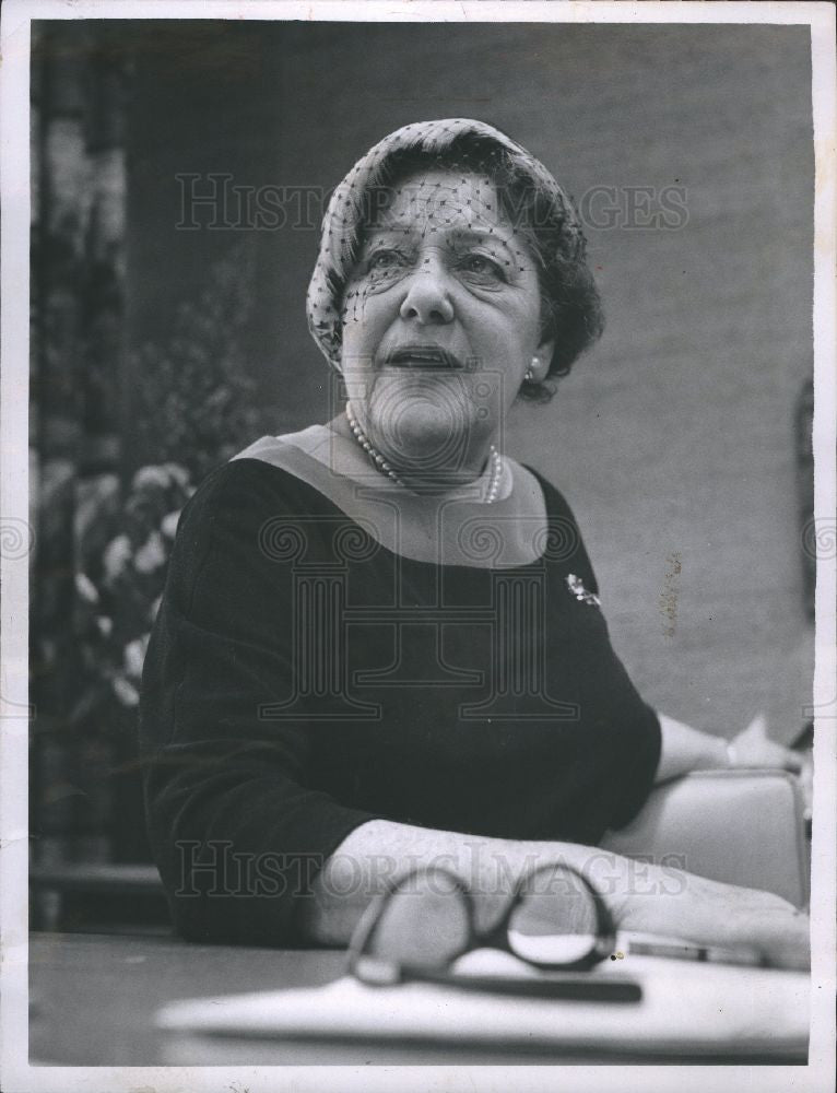 1958 Press Photo Mrs. George Slocum - Historic Images