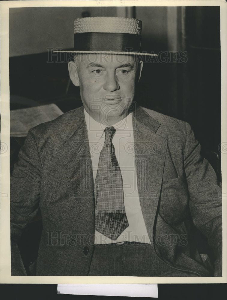 1956 Press Photo Bill Sloeum Politician - Historic Images