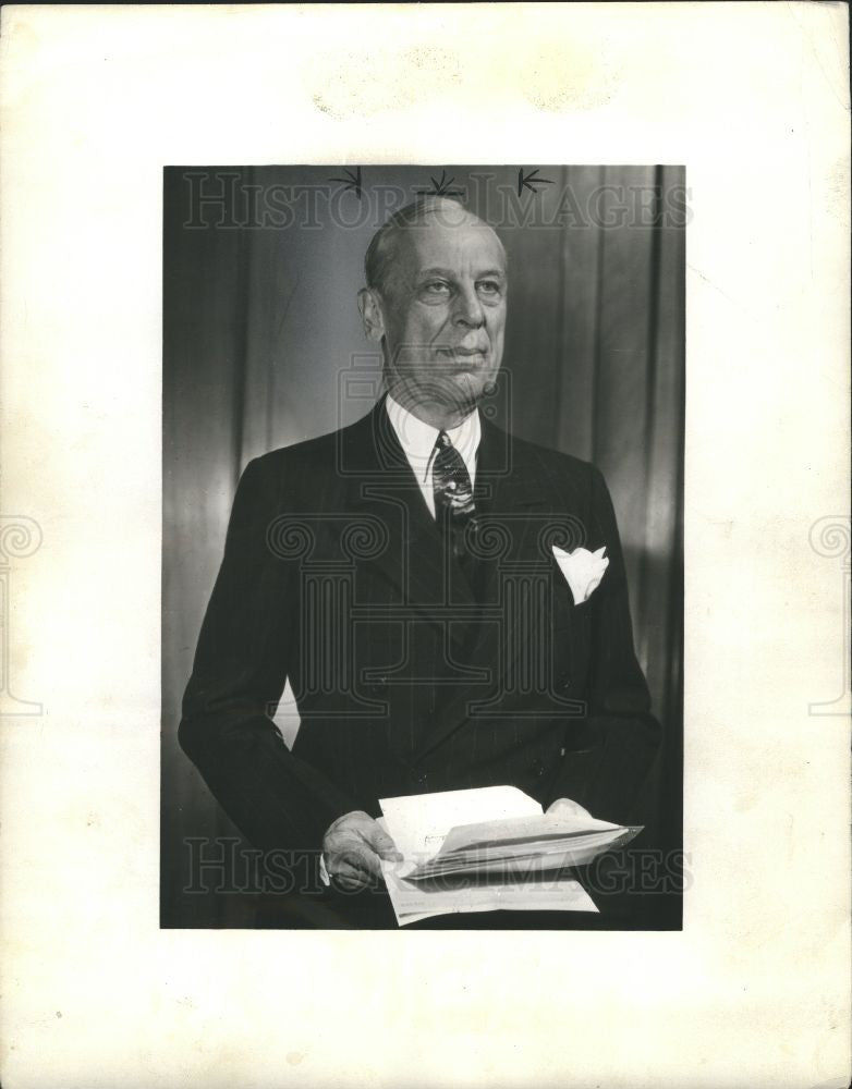 1946 Press Photo Alfred P. Sloan president chairman GM - Historic Images